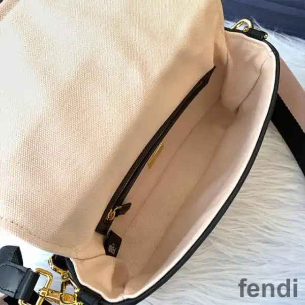 Affordable Fendi Baguette Bag In FF Motif Canvas Pink