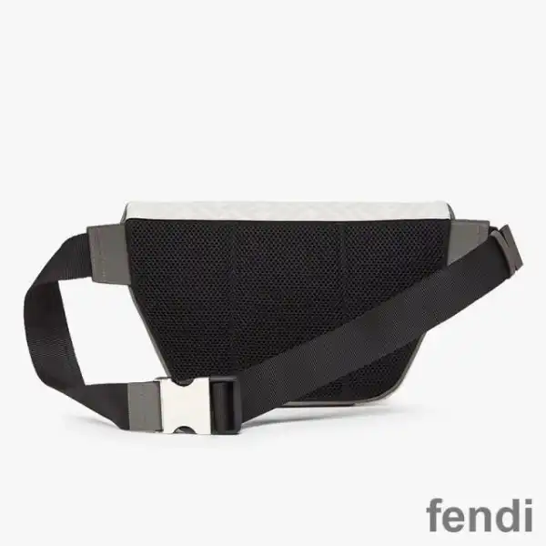 Affordable Fendi Belt Bag In FF Motif Fabric White Red