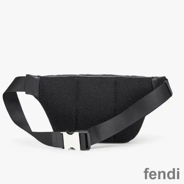 Cheap Fendi Belt Bag In FF Motif Nappa Leather Black