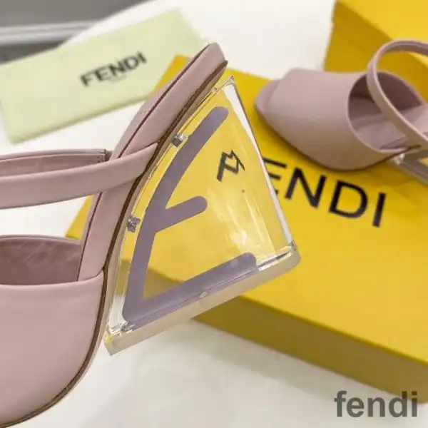 Cheap Fendi First Sandals Women Calf Leather Pink