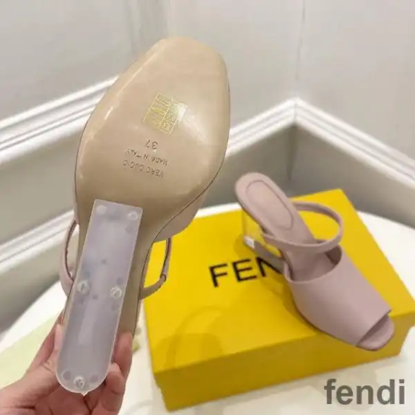 Cheap Fendi First Sandals Women Calf Leather Pink