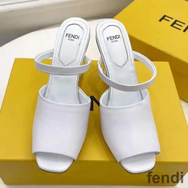 Cheap Fendi First Sandals Women Calf Leather White