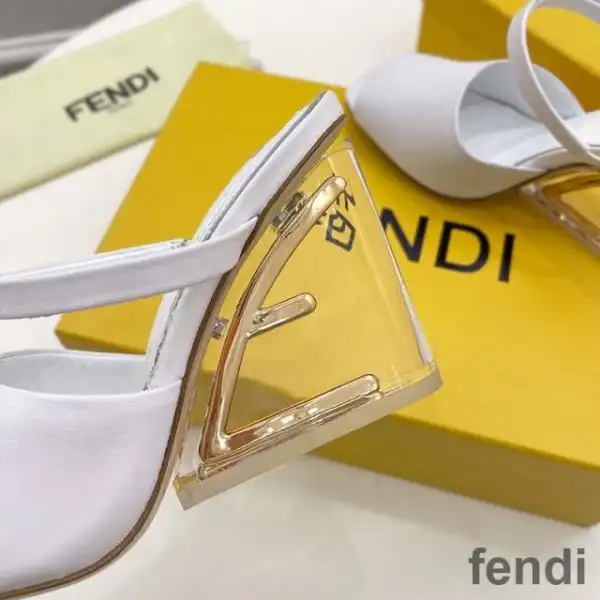 Cheap Fendi First Sandals Women Calf Leather White