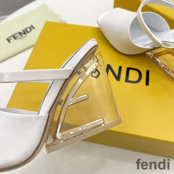 Affordable Fendi First Sandals Women Patent Leather White