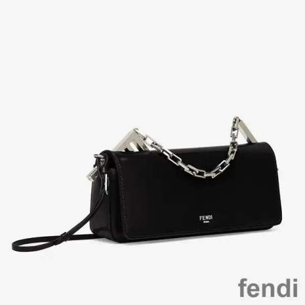 Cheap Fendi First Sight Pouch In Calf Leather Black