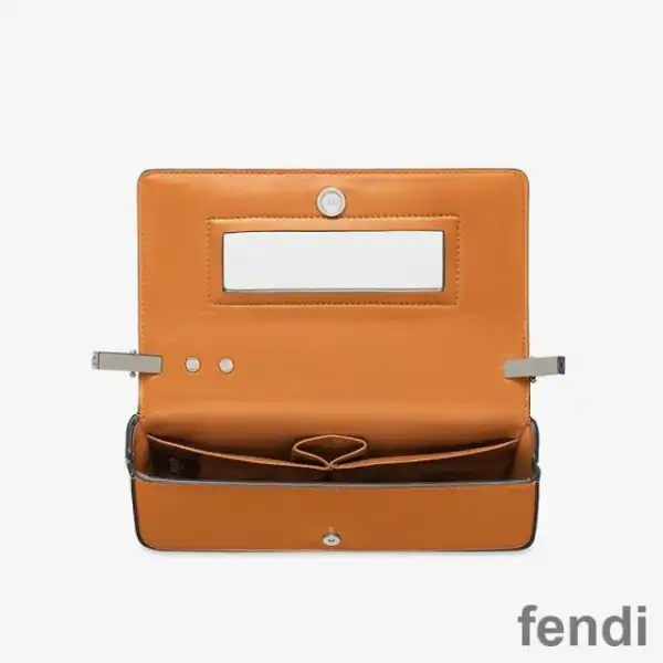 Cheap Fendi First Sight Pouch In Calf Leather Brown