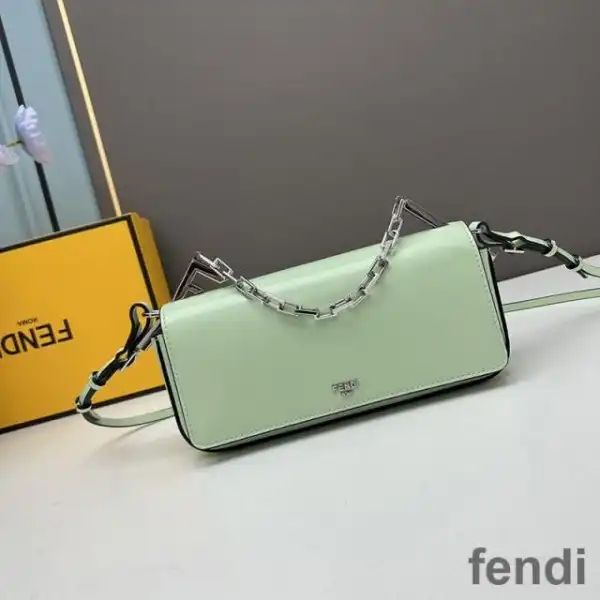 Cheap Fendi First Sight Pouch In Calf Leather Green