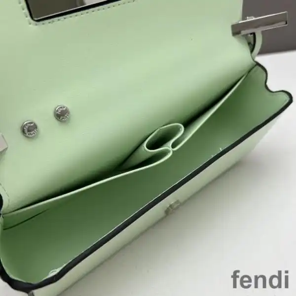 Cheap Fendi First Sight Pouch In Calf Leather Green