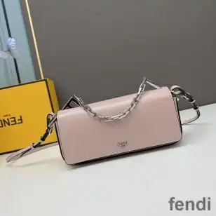 Fendi First Sight Pouch In Calf Leather Pink