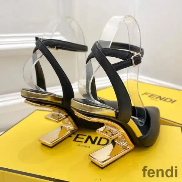 Cheap Fendi First Slingback Pumps Women Calf Leather Black