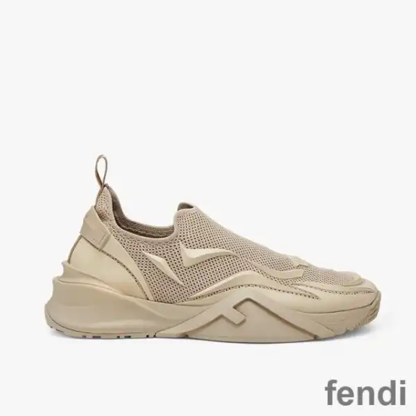 Cheap Fendi Flow Sneakers Unisex Mesh Beige