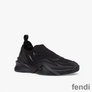 Fendi Flow Sneakers Unisex Mesh Black