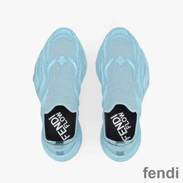 Affordable Fendi Flow Sneakers Unisex Mesh Blue