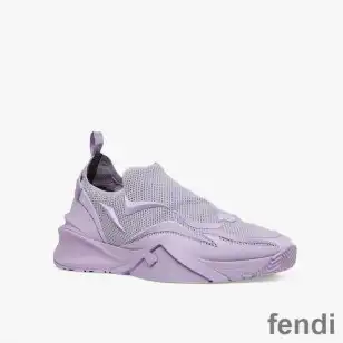 Fendi Flow Sneakers Unisex Mesh Purple