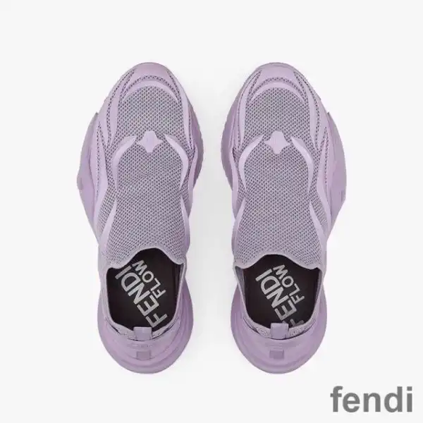 Cheap Fendi Flow Sneakers Unisex Mesh Purple