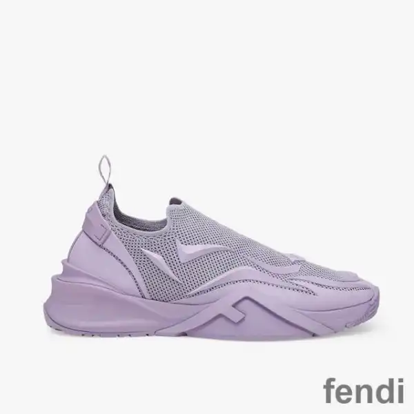 Cheap Fendi Flow Sneakers Unisex Mesh Purple