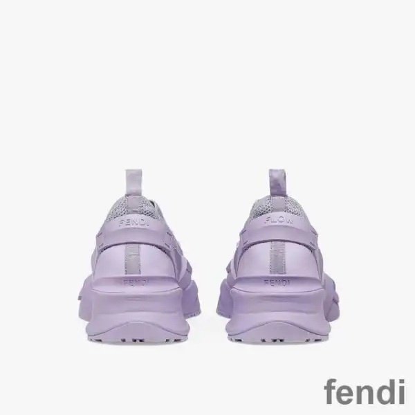 Cheap Fendi Flow Sneakers Unisex Mesh Purple