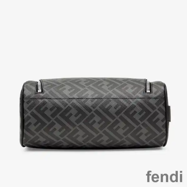 Affordable Fendi Make-up Bag with Handle In FF Motif Fabric Black