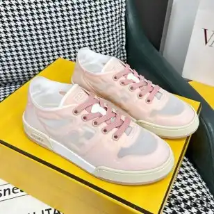 Fendi Match Sneakers Women Mesh Pink