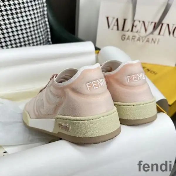 Cheap Fendi Match Sneakers Women Mesh Pink