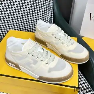 Fendi Match Sneakers Women Mesh White