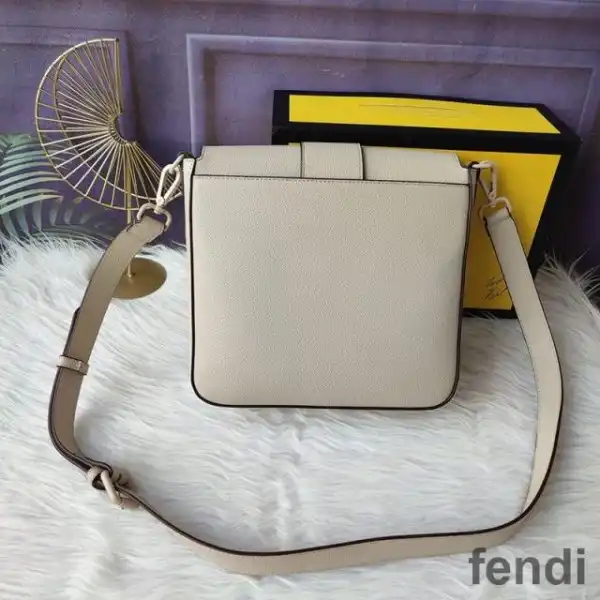 Cheap Fendi Medium Baguette Messenger In Cuoio Romano Leather Beige