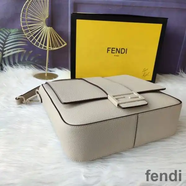 Cheap Fendi Medium Baguette Messenger In Cuoio Romano Leather Beige