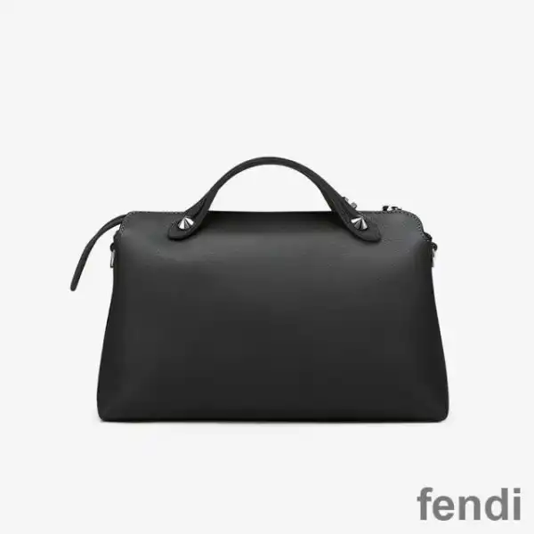 Cheap Fendi Medium By The Way Boston Bag In Calfskin Black