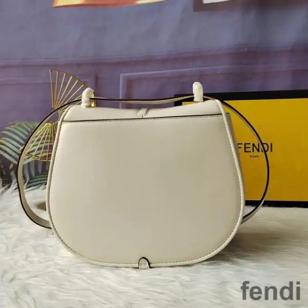 Cheap Fendi Medium C'mon Bag In Calf Leather White