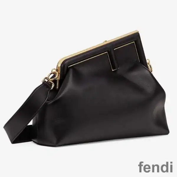 Affordable Fendi Medium First Bag In Nappa Leather Black