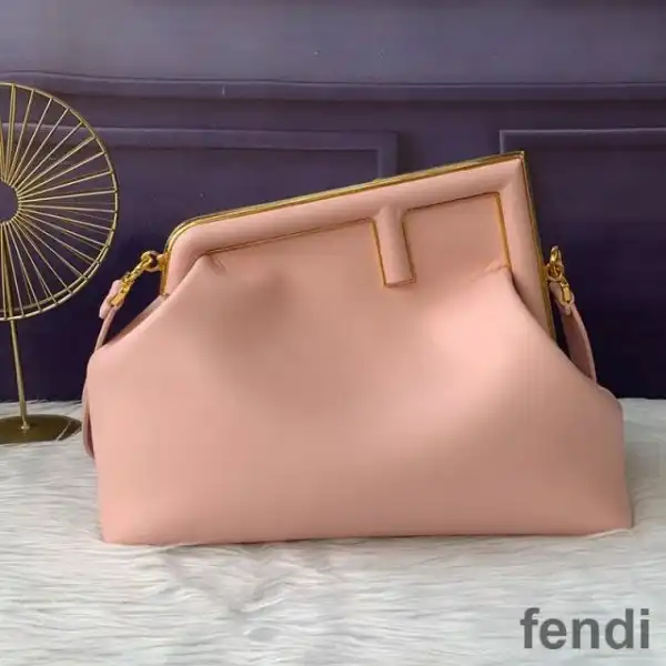 Cheap Fendi Medium First Bag In Nappa Leather Pink