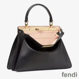 Fendi Medium Peekaboo Iseeu Bag In Nappa Laether Black