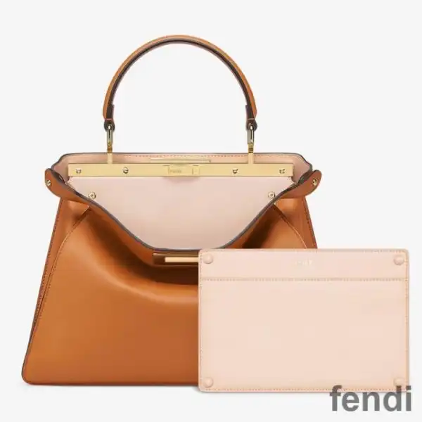 Affordable Fendi Medium Peekaboo Iseeu Bag In Nappa Laether Brown