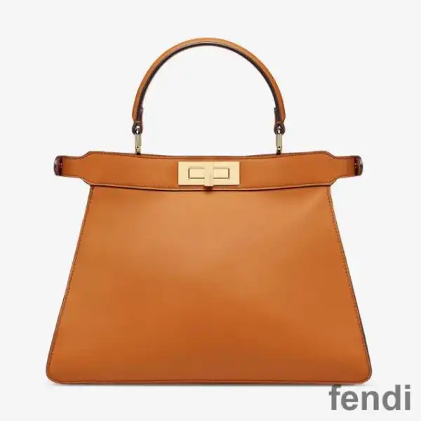 Affordable Fendi Medium Peekaboo Iseeu Bag In Nappa Laether Brown