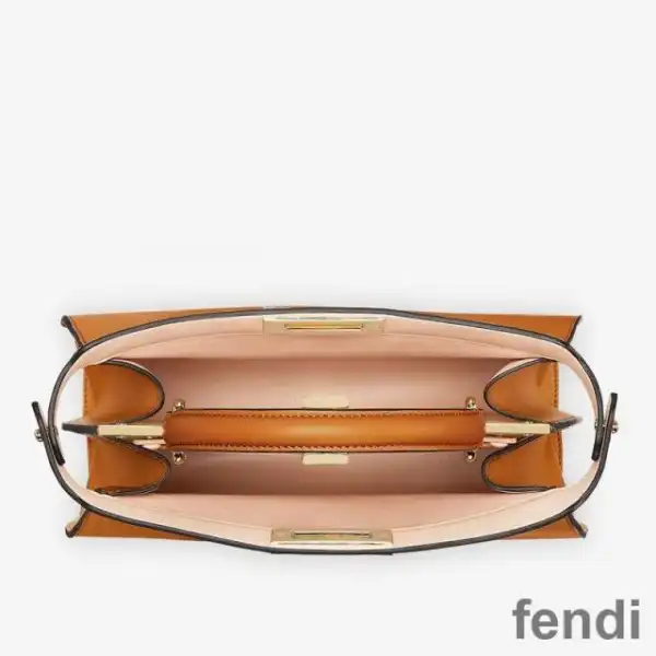 Affordable Fendi Medium Peekaboo Iseeu Bag In Nappa Laether Brown