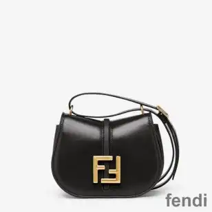 Fendi Mini C'mon Bag In Calf Leather Black