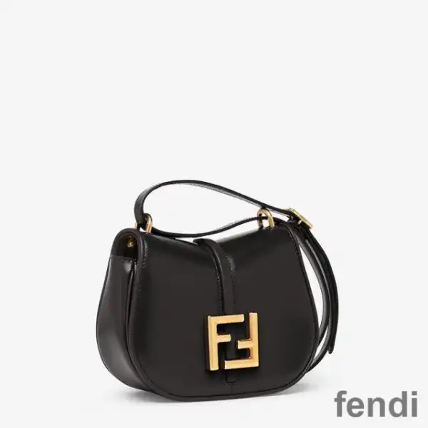 Affordable Fendi Mini C'mon Bag In Calf Leather Black