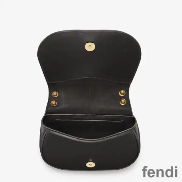 Affordable Fendi Mini C'mon Bag In Calf Leather Black