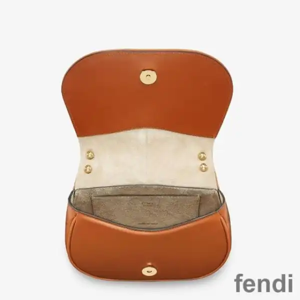 Affordable Fendi Mini C'mon Bag In Calf Leather Brown