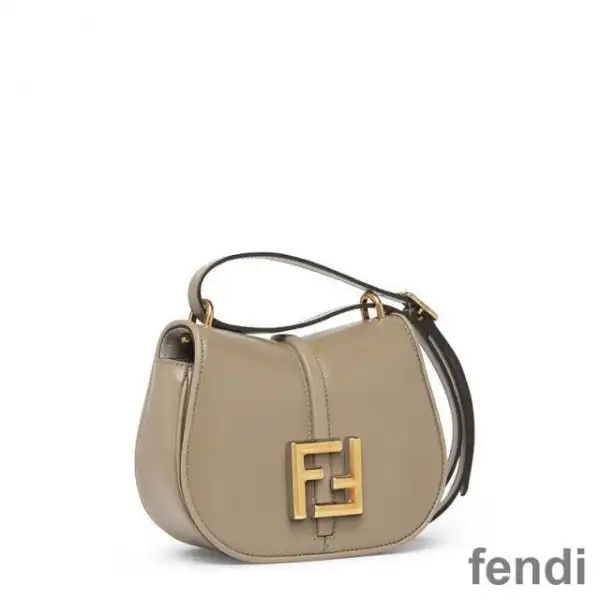 Affordable Fendi Mini C'mon Bag In Calf Leather Grey