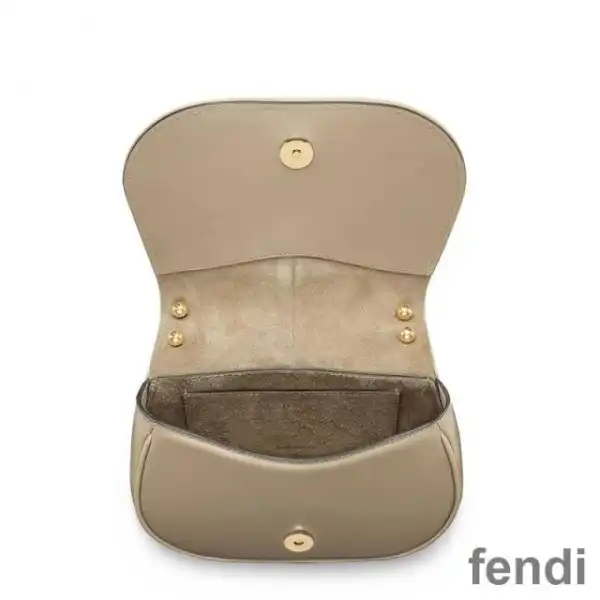 Affordable Fendi Mini C'mon Bag In Calf Leather Grey