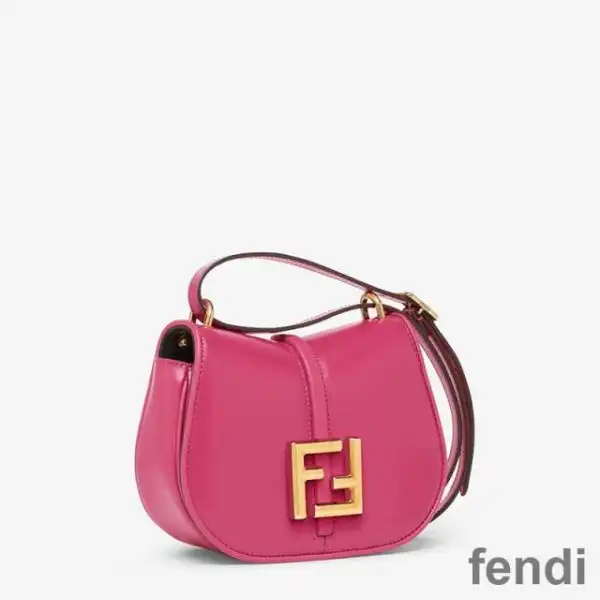 Affordable Fendi Mini C'mon Bag In Calf Leather Rose