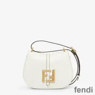 Fendi Mini C'mon Bag In Calf Leather White