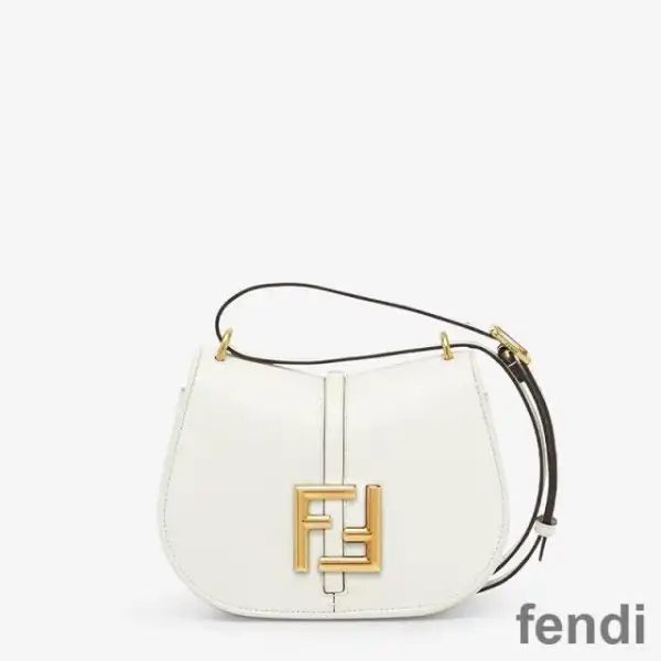 Affordable Fendi Mini C'mon Bag In Calf Leather White