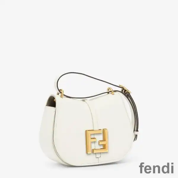 Affordable Fendi Mini C'mon Bag In Calf Leather White