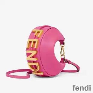 Fendi Mini Fendigraphy Hobo Bag In Calf Leather Rose