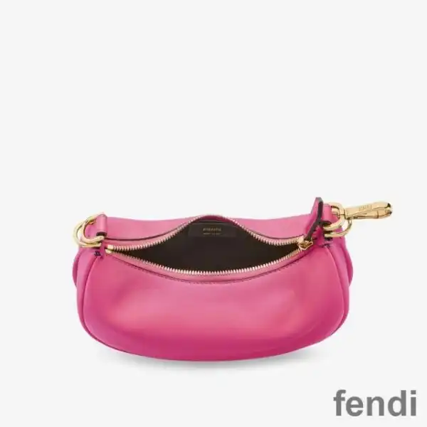 Cheap Fendi Mini Fendigraphy Hobo Bag In Calf Leather Rose