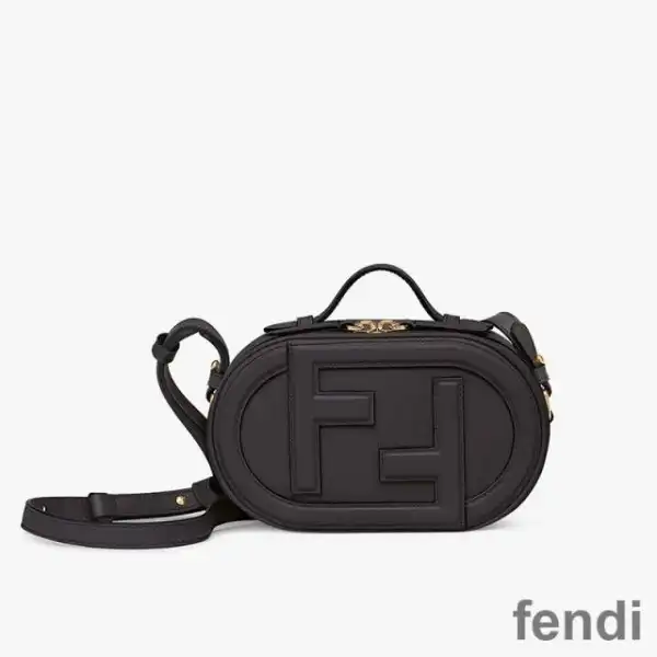 Cheap Fendi Mini O'Lock Camera Case In Calf Leather Black