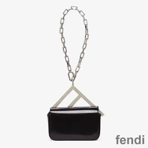 Cheap Fendi Nano F Bag In Calf Leather Black