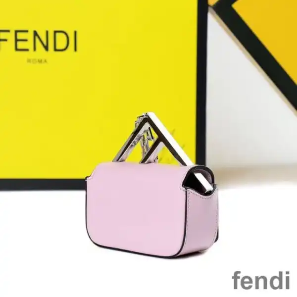 Cheap Fendi Nano F Bag In Calf Leather Pink